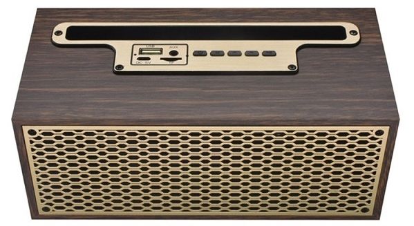 Retro bluetooth reproduktor Anatronic XM-5h hnědý ořez 321